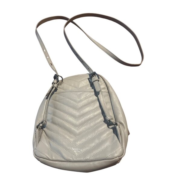 Botkier Dakota Backpack Gray Leather  Purse With Adjustable Strap Front Pocket - Picture 2 of 7